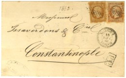 GC 5095 / N° 13 Type II + 16 Càd T 22 SALONIQUE / TURQUIE Sur Lettre Pour Constantinople. 1862. - TB. - Otros & Sin Clasificación