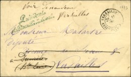 Càd VERSAILLES / ASSEMBLEE NATle Sur Lettre En Franchise Avec Griffe Verte ' Président / De... - 1849-1876: Période Classique