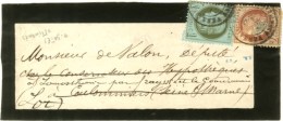 Càd VERSAILLES / ASSEMBLEE NATle / N° 50 + 51 Sur Devant De Bande D'imprimé. 1876. - TB. - R. - 1849-1876: Classic Period