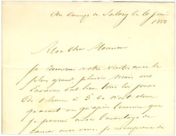 Texte Daté Au Camp De Satory Le 6 Juin 1853 Signé Par Le Général Commandant Le Camp. -... - 1849-1876: Classic Period