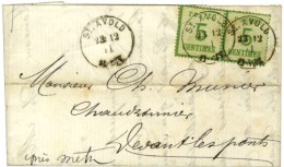 Càd ST AVOLD / Als. N° 4 Paire Sur Lettre Pour Metz. 1871. - SUP. - Lettres & Documents