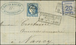 Càd Encadré STRASBOURG ELS / BAHNOF / Als. N° 6 + GC 2598 (Nancy) / N° 60 Sur Lettre En... - Lettres & Documents