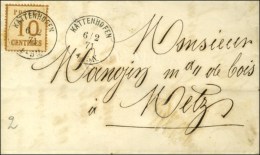 Càd KATTENHOFEN / Als. N° 5 Sur Lettre Pour Metz. 1871. - SUP. - Lettres & Documents