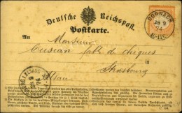 Càd DORNACH / TP All 1/2 Groschen Sur Carte Pour Strasbourg. 1874. - TB / SUP. - Cartas & Documentos