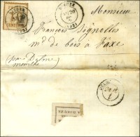 Càd T 17 DIEUZE (52) / Alsace N° 5 Sur Lettre Pour Delme. Au Verso, Càd D'arrivée... - Cartas & Documentos