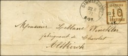 Càd DAMMERKIRCH / Als. N° 5 Sur Lettre Pour Alterkirch. 1871. - TB / SUP. - Cartas & Documentos