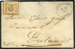 Càd DAMBACH / Als. N° 5 Sur Lettre Pour Erstein. 1870. - TB. - Cartas & Documentos