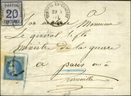Càd COURCELLES-CHAUSSY 29 5 71 / Alsace N° 6 + N° 29 Obl Taxe Tampon 2 (unique Annulation) Sur... - Cartas & Documentos