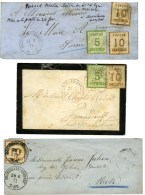 Lot De 3 Lettres De Courcelles Chaussy. - TB. - Covers & Documents