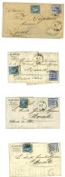 Lot De 4 Lettres De Colmar En Affranchissement Mixte. - TB. - Covers & Documents