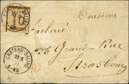 Càd CHATEAU-SALINS / Als. N° 5 Sur Lettre Pour Strasbourg. 1871. - SUP. - Lettres & Documents