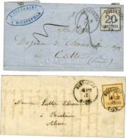 Lot De 2 Lettres Affranchies Oblitérées Càd BUDENDORF. - TB / SUP. - Cartas & Documentos