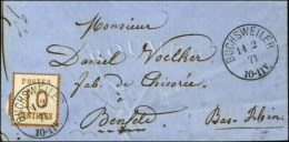 Càd BUCHSWEILER / Als. N° 5 Sur Lettre Pour Benfeld. 1871. - SUP. - Cartas & Documentos