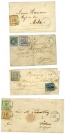 Lot De 4 Lettres De Bitsch Dont 2 Affranchissements Mixtes. - TB. - Cartas & Documentos