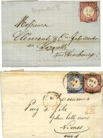 Lot De 2 Lettres Affranchies TP All Oblitérés Càd BISCHWEILER. - TB. - Cartas & Documentos