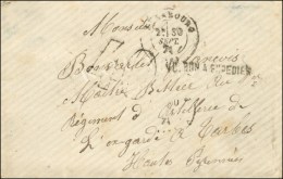 Càd T 17 CHERBOURG (48) 30 SEPT. 71 Taxe 40 DT Sur Lettre Pour Tarbes. Griffe De Censure VU. BON A EXPEDIER.... - Guerra De 1870