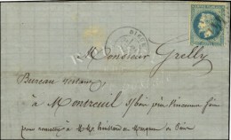 GC 4479 / N° 29 Càd T 17 DIEUE (53) 21 AVRIL 71 Sur Lettre Pour M. Grelly, Poste Restante à... - Guerra De 1870