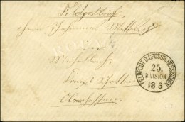 Càd FELDPOST D. CROSSH.HESSISCHEN / 25 / DIVISION. - SUP. - Guerra De 1870