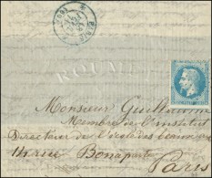 Etoile Bleue évidée / N° 29 Sur Lettre Avec Texte Datée Du 28 Octobre 1870 Avec Càd... - Guerra De 1870