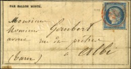 Càd Rouge PARIS (SC) (avec 2 Dates Inversées (28 Et 30 NOV) Sans Mention De L'année) / N°... - Guerre De 1870