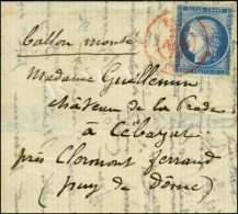 Càd Rouge PARIS SC 24 NOV. 70 / N° 37 Sur Lettre Pour Clermont-Ferrand (Puy De Dôme). Càd... - Guerra De 1870