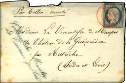 Càd Rouge PARIS (SC) 20 NOV. 70 / N° 37 + Griffe Bleue Cabinet Du Ministre / Des Travaux Publics Sur... - Guerre De 1870