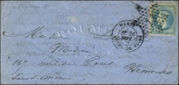 Etoile 13 / N° 29 (pd) Càd PARIS / HOTEL DE VILLE 26 SEPT. 70 Sur Lettre Pour Nemours (zone... - War 1870