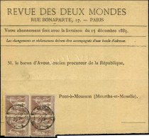 Càd 5 PARIS 5 / PERIODIQUES / N° 88 Bloc De 4 Sur Bande De Journal REVUE DES DEUX MONDES (15ème... - Journaux