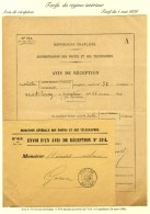 Càd FOUGEROLLES DU PLESSIS / MAYENNE Sur Avis De Réception N° 514 Avec Son Enveloppe N° 819... - 1876-1878 Sage (Type I)