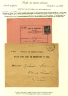 Càd CLERMONT-FERRAND / N° 89 Sur Avis De Réception Pour Acheux Avec Son Enveloppe De... - 1876-1878 Sage (Type I)