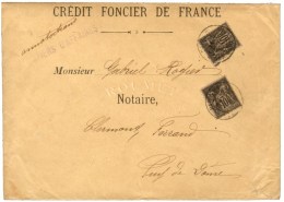 Càd PARIS 81 / RUE DES CAPUCINES / N° 89 (2) Sur Papiers D'affaires Annotés Au 2ème... - 1876-1878 Sage (Type I)