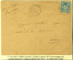Càd LUCENAY L'EVEQUE (70) / N° 64 Sur Papiers D'affaires Au 1er échelon. 1877. - TB / SUP. - 1876-1878 Sage (Type I)