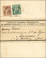 Càd T 18 NANCY / MEURTHE-ET-MOSELLE / N° 61 + N° 85 Sur Imprimé Sous Bande Au 2ème... - 1876-1878 Sage (Typ I)