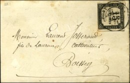 Càd PONT DE VAUX (1) / Taxe N° 4 Sur Lettre Locale Pour Boissey. 1871. - TB. - R. - 1859-1959 Lettres & Documents
