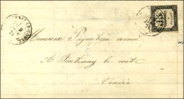 Càd FONTENAY LE COMTE (79) / Taxe N° 4 Sur Lettre Locale Avec Texte Daté De St Hermine Le 9... - 1859-1959 Lettres & Documents