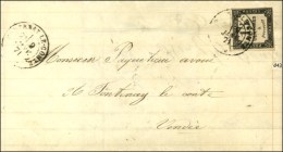 Càd FONTENAY LE COMTE (79) / Taxe N° 4 Sur Lettre Locale Avec Texte Daté De St Hermine Le 9... - 1859-1959 Covers & Documents