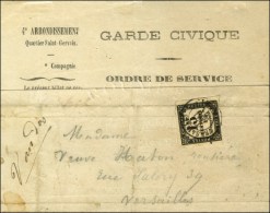 Càd VERSAILLES 27 MAI 71 / Taxe N° 3 (période De La Commune) Sur Ordre De Service De La Garde... - 1859-1959 Covers & Documents