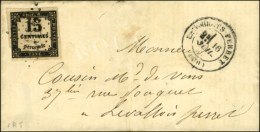 GC 2016 / Taxe N° 3 Càd T 17 LEVALLOIS-PERRET (60) Sur Lettre Avec Texte Locale. 1870. - TB. - R. - 1859-1959 Briefe & Dokumente