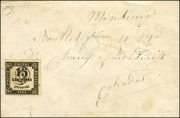 B. RUR. O / Taxe N° 3 Sur Enveloppe Sans Texte Adressée Localement (Calvados). - TB. - 1859-1959 Briefe & Dokumente