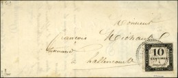 Càd T 22 HALLINCOURT (76) / Taxe N° 1 (très Belles Marges) Sur Lettre Locale. 1859. - SUP. - R.  ... - 1859-1959 Lettres & Documents