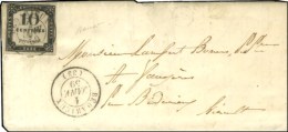 Càd T 15 BEDARIEUX (33) 1 JANV. 59 (1er Jour Du Timbre Taxe Carré) Sur Lettre Locale Non Affranchie,... - 1859-1959 Cartas & Documentos