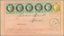 GC 2529 / N° 50 + 55 Càd T 16 MORAS (25) Sur Avis De Réception. 1875. - SUP. - R. - 1871-1875 Cérès