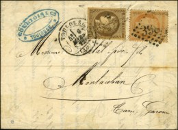 GC 3982 / N° 38 + 47 Càd T 17 TOULOUSE (30). 1872. - TB. - 1870 Ausgabe Bordeaux