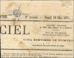 N° 27 Obl. Plume Sur Journal Officiel Du 18 Mai 1871 (Commune De Paris). - TB. - R. - 1863-1870 Napoléon III. Laure