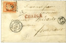 Losange KS1 / N° 23 Càd (KS) PARIS (KS) Sur Lettre Chargée. 1863. - TB. - 1862 Napoleon III