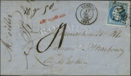 GC 2139 / N° 22 Càd T 15 LUXEUIL (69) Sur Lettre Insuffisamment Affranchie Taxée 4. - TB / SUP.  ... - 1862 Napoléon III.