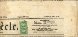 Càd / N° 20 (paire) Sur Journal Entier Le Siècle. 1872. - TB. - R. - 1862 Napoléon III.