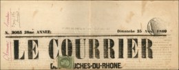 Càd ARLES / N° 19 + Timbre Impérial 2c. Sur Journal Entier. 1869. - TB. - 1862 Napoléon III.