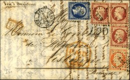 Losange DS3 / N° 14 + 16 + 17 (3) (quelques Pd) Càd (DS3) PARIS (DS3) Sur Lettre 2 Ports (voie Anglaise)... - 1853-1860 Napoléon III.