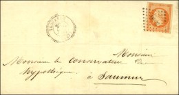 PC 3896 / N° 16 Càd T 22 THOUARCE (47) Sur Lettre Pour Saumur. 1862. - TB. - 1853-1860 Napoleon III